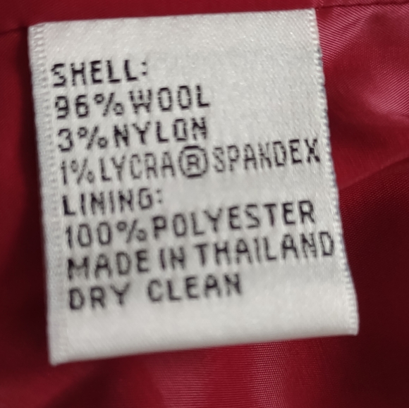 Talbots Luxe Made in Italy fabric wool 2 piece suit jacket + pants lined - Picture 3 of 16